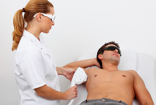 Laser treatment is useful for removing unwanted hair from the face 